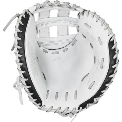 All Star PHX Paige Halstead 33" Fastpitch Softball Catcher's Mitt - Right Hand Throw White/Black