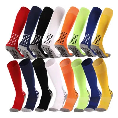 Chaussettes antidérapantes et respirantes pour hommes et femmes, chaussettes de course en coton et en caoutchouc, longues, de Football, de haute qualité, pour cyclisme, été