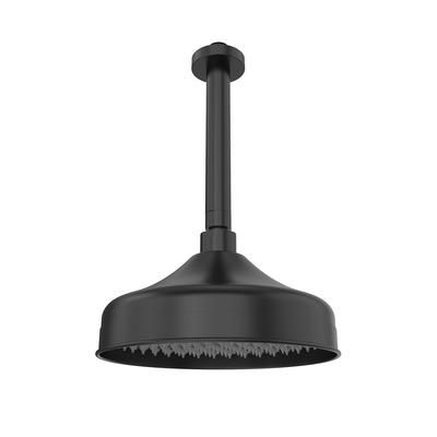 Randolph Morris Tranquil 8 Inch Round Rainfall Showerhead with 6 Inch Shower arm RMAS-SACR6-RRSH-8-MB