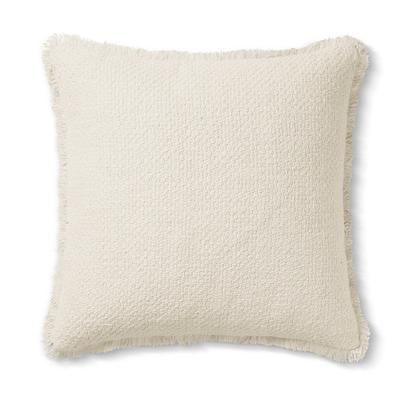 Calla Woven Pillow - Ivory - Grandin Road