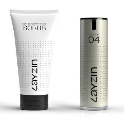 LAYZIN Set Vantaggio – Scrub Viso + SERUM Riparatore Pelle 130 ml Sier