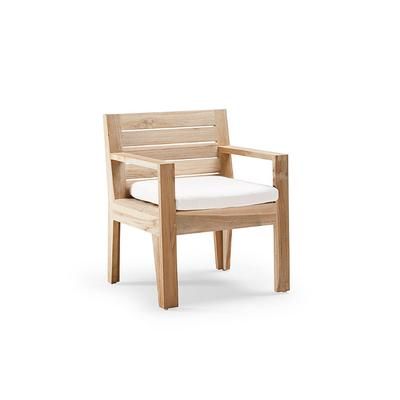 St. Kitts Dining Cushion - Standard, Restored Chalk - Frontgate
