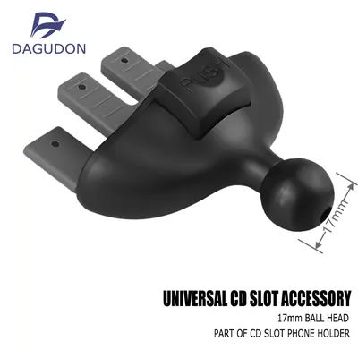 CD Slot Mount Base for Car Mobile Phone Holder Universal 17mm Ball Joint CD Slot for Car Cell Phone