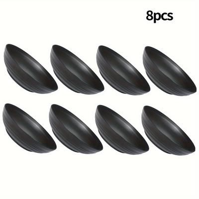 TEMU 4pcs/8pcs Pp Bowl Household Kitchen Restaurant Rice Bowl Oatmeal Bowl Soup Bowl Ramen Bowl Eating Bowl Salad Bowl Multiple Packs