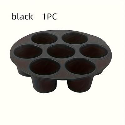 TEMU 7-cup Silicone Muffin Pan For Air Fryer - Uncharged Bakeware, Multipurpose Cake Mold For Baking, Kitchen Gadgets For Restaurant And Home Use