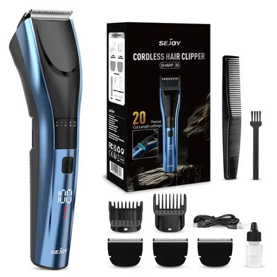 Sejoy Hair Trimmer Electric for Men Women rechargeable LED Display Hair Clipper Beard Shaving Body Trimmer Professional Barber