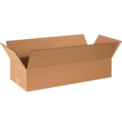24 x 10 x 4" Flat Corrugated Boxes, Bundle Of 25 (24104)