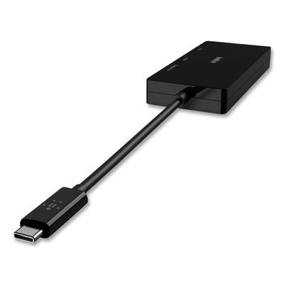 Belkin AVC003BKBL USB-C Video Adapter, Display Port; DVI; HDMI; USB-C; VGA, 4.33" Black