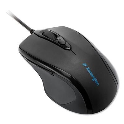 Kensington 72355 Pro Fit Wired Mid-Size Mouse, USB 2.0, Right Hand Use, Black KMW72355