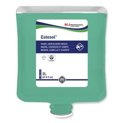 SC Johnson Professional® HAB2LT Estesol Hand, Hair and Body Cleaner, Rainforest Scent, 2 L Cartridge Refill, 4/Carton - Case of 4 SJNHAB2LT