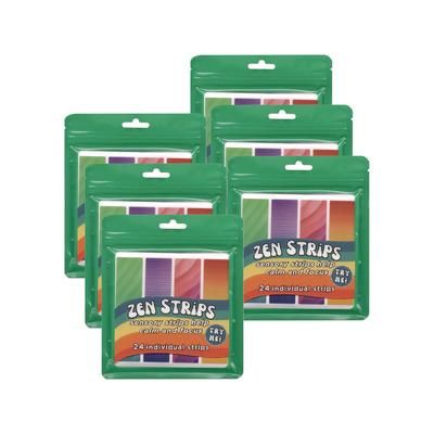 TPG Creations Zen Strips, Bumpy Gradient Classpack, Assorted Colors, 24/Set, 6 Sets/Carton (TPG854246)