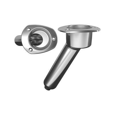 Mate Series Stainless Steel 30 Rod & Cup Holder - Drain - Oval Top C2030D