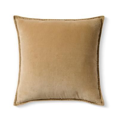 Vienna Velvet Pillow - Tan - Grandin Road