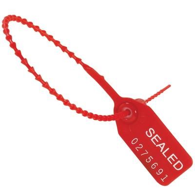 10" Red Equilok Pull-Tight Seals, Case Of 1000 (SE1017R)