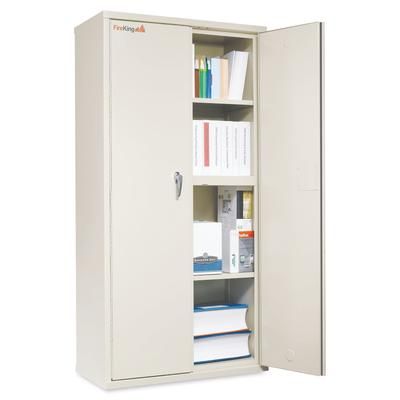 Fireking CF7236D Storage Cabinet, 36w x 19 1/4d x 72h, UL Listed 350°, Parchment FIRCF7236D