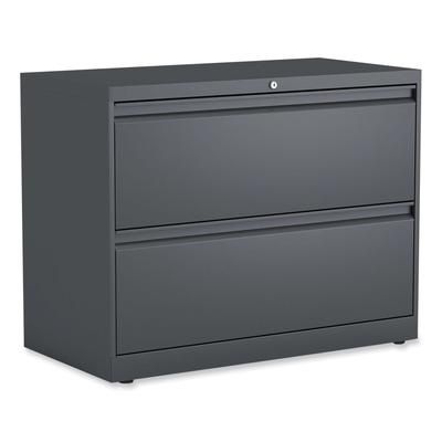Alera HLF3629CC Lateral File, 2 Legal/Letter/A4/A5-Size File Drawers, Charcoal, 36" x 18" x 28" ALEHLF3629CC