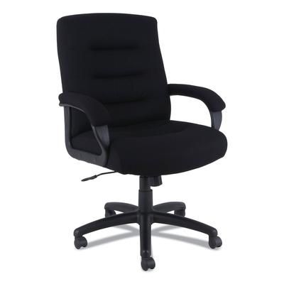 Alera KS4210 Kesson Series Mid-Back Office Chair, Supports up to 300 lbs., Black Seat/Black Back, Black Base ALEKS4210