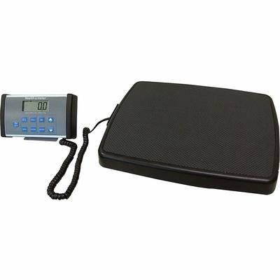 Health-O-Meter 498KL Remote Digital Scale/Height Rod, 17-3/4" x 14" x 2", Black/Gray HHM498KL