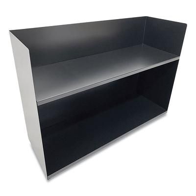 Coin-Tainer HASZ0177 Two-Tier Book Rack, Steel, 29 x 10.25 x 20, Black CTXHASZ0177