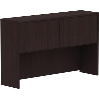 Lorell 18270 Espresso Laminate Desk, 60" x 15" x 36", Drawer(s)4 Door(s), Material: Polyvinyl Chloride (PVC) Edge, Finish: Espresso Laminate LLR18270