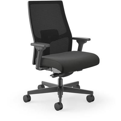Hon I2BTVMU10BTN Ignition 2.0 Mid-back Big & Tall Task Chair - Black Foam Seat - Black Back - Black Frame - Mid Back - 5-star Base - Armrest HONI2BTVM