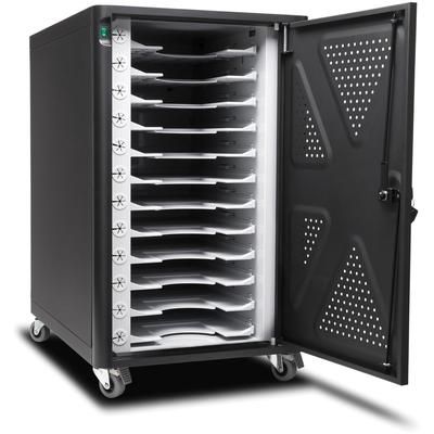 Kensington 64415 Security Charging Cabinet, 16-1/2"Wx23-1/5"Dx28-1/10"H, Black