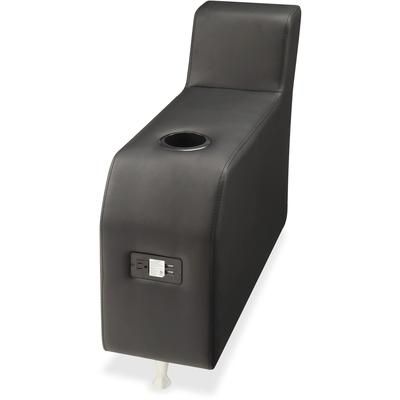 Lorell 86923 Adder Arm for Fuze Modular with USB Ports, 10" x 28" x 30", Black