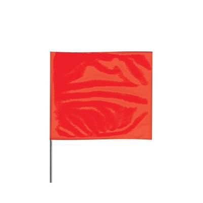 Presco Stake Flags, 4 in x 5 in, 24 in Height, Red (764-4524R)