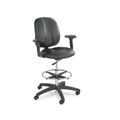 Safco Height-Adjustable T-Pad Arms for Apprentice Series Chairs, 4.13w x 10.25d x 10h, Black, Pair (SAF6689BL)