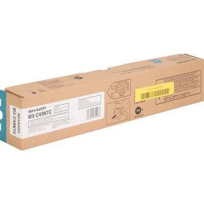 Sharp MXC40NTC Toner, 10,000 Page-Yield, Cyan SHRMXC40NTC
