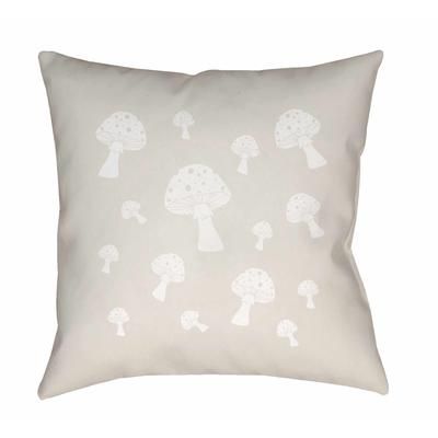 Shiri 20" Square Modern Off White/Light Silver/Light Gray/Ash Outdoor Throw Pillow - Boutique Rugs