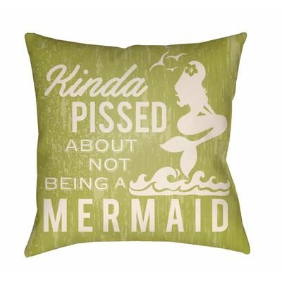 Erbaa 16" Square Coastal Pillow plush Moss/Seashell/Sand/Driftwood/Cloud Gray/Pearl/Brass/Camel/Light Wood/Tea Green/Olive Outdoor Throw Pillow - Boutique Rugs