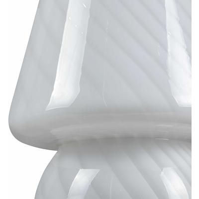 Salindres 16"H x 11"W x 11"D Modern White Table Lamp - Boutique Rugs