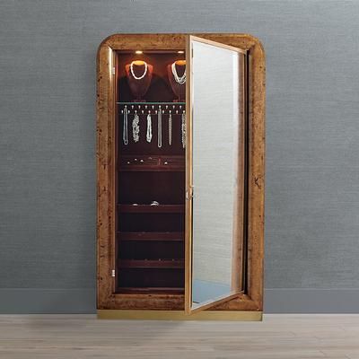 Brando Jewelry Storage Mirror with Lock - Frontgate