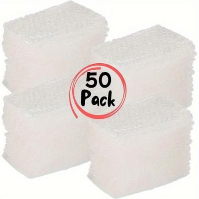 TEMU 50pcs Pukamam Premium Wrap Pouches - 4x6 Inch Protective For Shipping & Packing, Durable Reusable Inflatable Wrap Sleeves With Secure Item Protection, Black