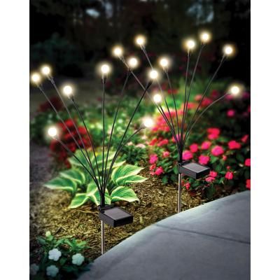 Sensor Brite® Solar Garden Lights, Set of 2 by SENSOR BRITE® in Warm White