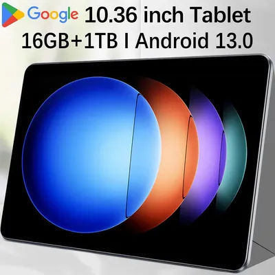 New 2025 10.36 Inch Android 13.0 Tablet 16GB RAM 1TB ROM 4G 5G Wifi Network 16MP 32MP Dual Camera 10 Core Processor 12000mAh
