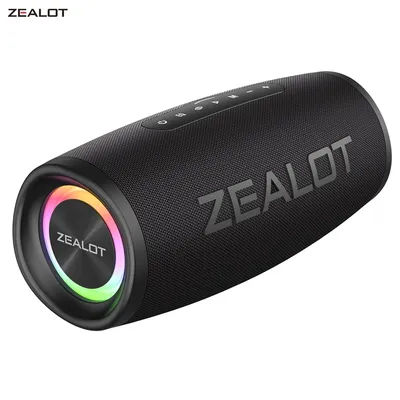 Haut-parleur Bluetooth ZEALOT-S56, puissance de sortie 40W, haut-parleur Bluetooth avec excellente performance des basses, haut-parleur de camping étanche IPX6