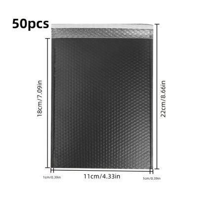 TEMU 50pcs Black Poly Bubble Mailers, Pe Padded Envelopes, Waterproof & Shockproof For Jewelry, Electronics, Clothing & Books, Weddings, Thanksgiving, Christmas, Halloween & Graduation Favors