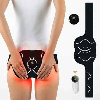 EMS Electric Hip Trainer Buttock Muscle Stimulator With Remote Control 8 Modes 20 Levels Fitness Heating Massager Slimming