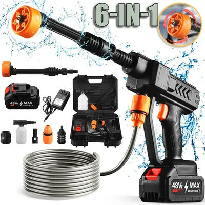 Machine à laver de voiture électrique portable sans fil, odorà eau, maison, jardin, multifonctionnel, haute pression, outils de livres, 21V