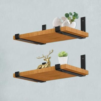 TEMU 2 Pcs Shelf Brackets 23.2cmx11cm Heavy Duty Shelf Bracket Rustic Shelf Brackets Floating Shelf Bracket With Matching Screw For Bedroom Living Room Bathroom Kitchen Office