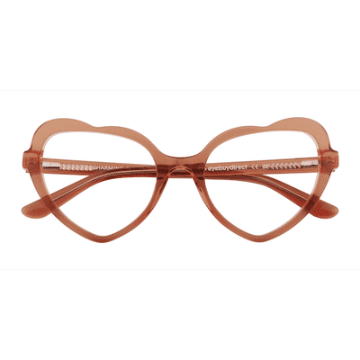 Female s heart Brown Acetate Prescription eyeglasses - Eyebuydirect s Charming
