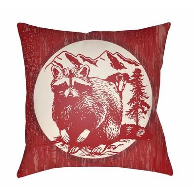 Oras 16" Square Cottage Pillow plush Beige/Bright Red/Pearl/Dark Brown/Light Brown/Blush/Camel Outdoor Throw Pillow - Boutique Rugs