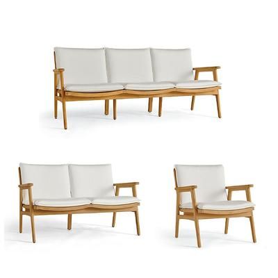 Roewe Seating Replacement Cushions - Ottoman, Standard, Natural - Frontgate