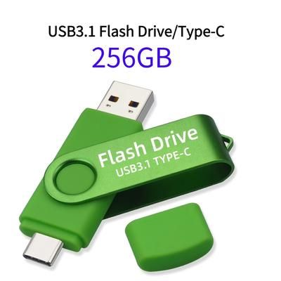 TEMU Lansten Usb C Flash Drive 128gb/256gb 2 In 1 Usb 3.1 + Usb Type C High Speed Dual Otg Usb Stick For , Huawei, Etc