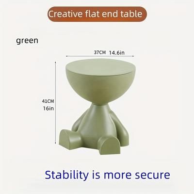 TEMU 1pc Modern Side Table, Mini Sofa End Table, Bedroom Balcony Mobile Bedside Nightstand, Small Table, No