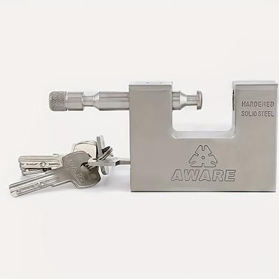TEMU 94mm Heavy Duty Padlock & Armoured Steel Shutter Warehouse Container Lock