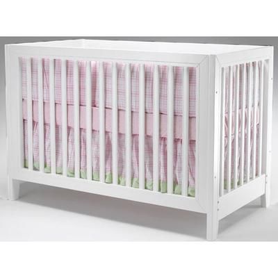 SB2 Jordan 2 Piece Nursery Set in White - Crib & Simple 3 Drawer Dresser