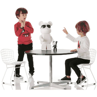 Little Nest Little Bert Child Chairs in White - Set of 2